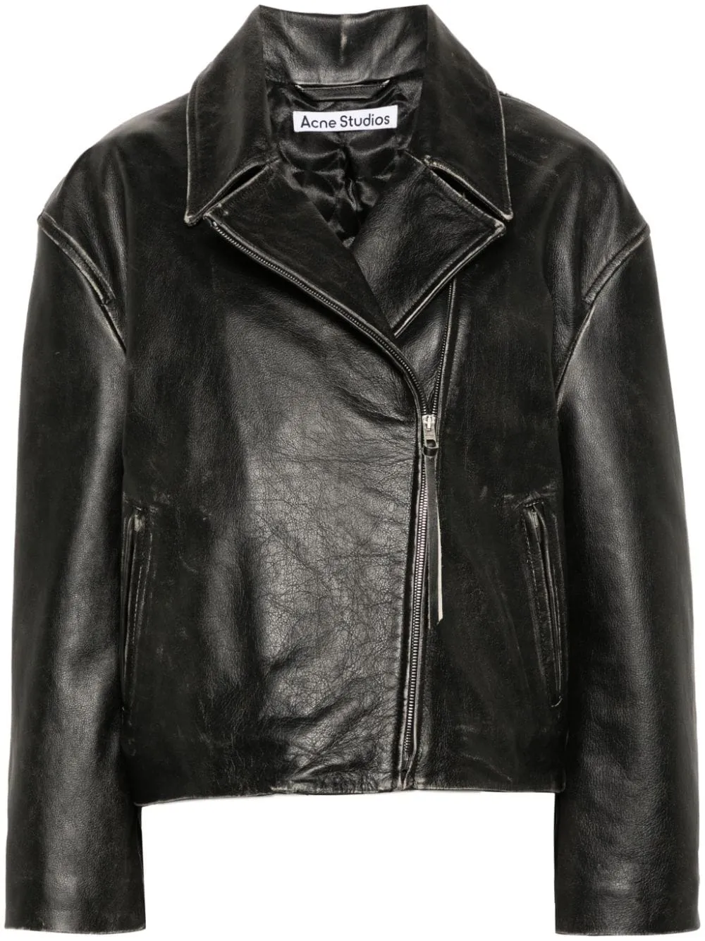 Acne Studios Leather Biker Jacket Black | Luxury and style at your fingertips