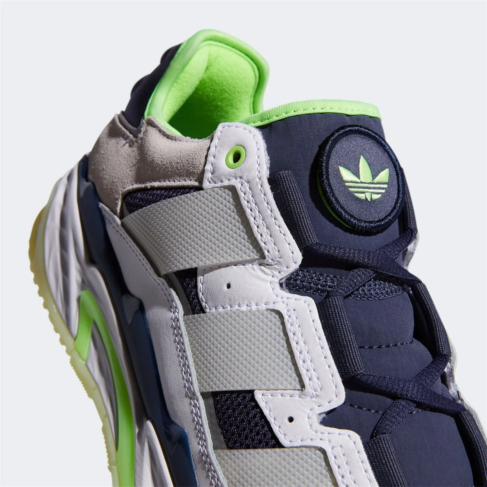 adidas Originals Niteball Shoes - White, Navy & Green