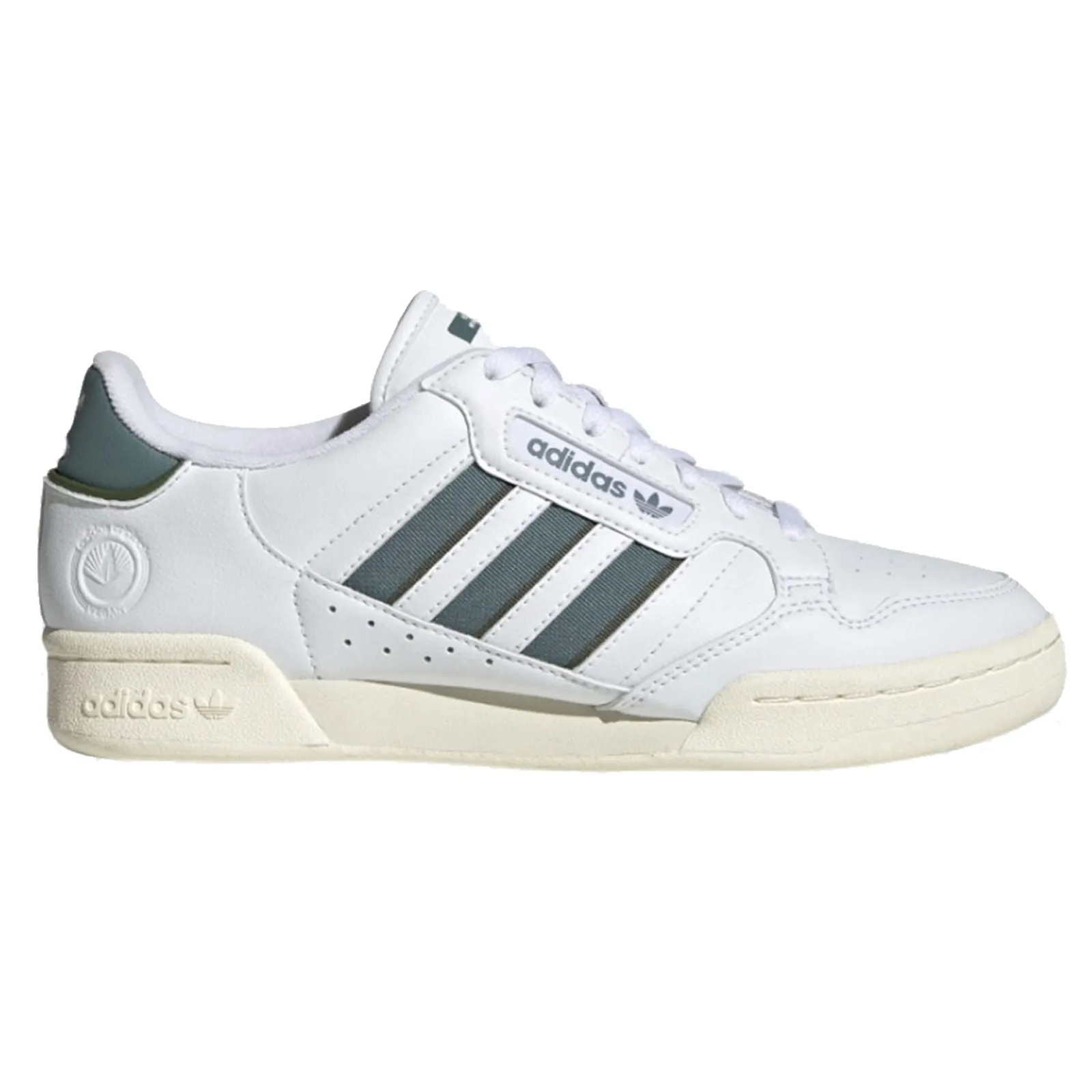 adidas Originals Unisex Continental 80 Stripes Shoes - White/Green