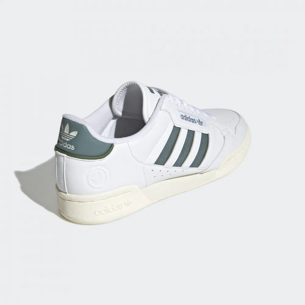 adidas Originals Unisex Continental 80 Stripes Shoes - White/Green