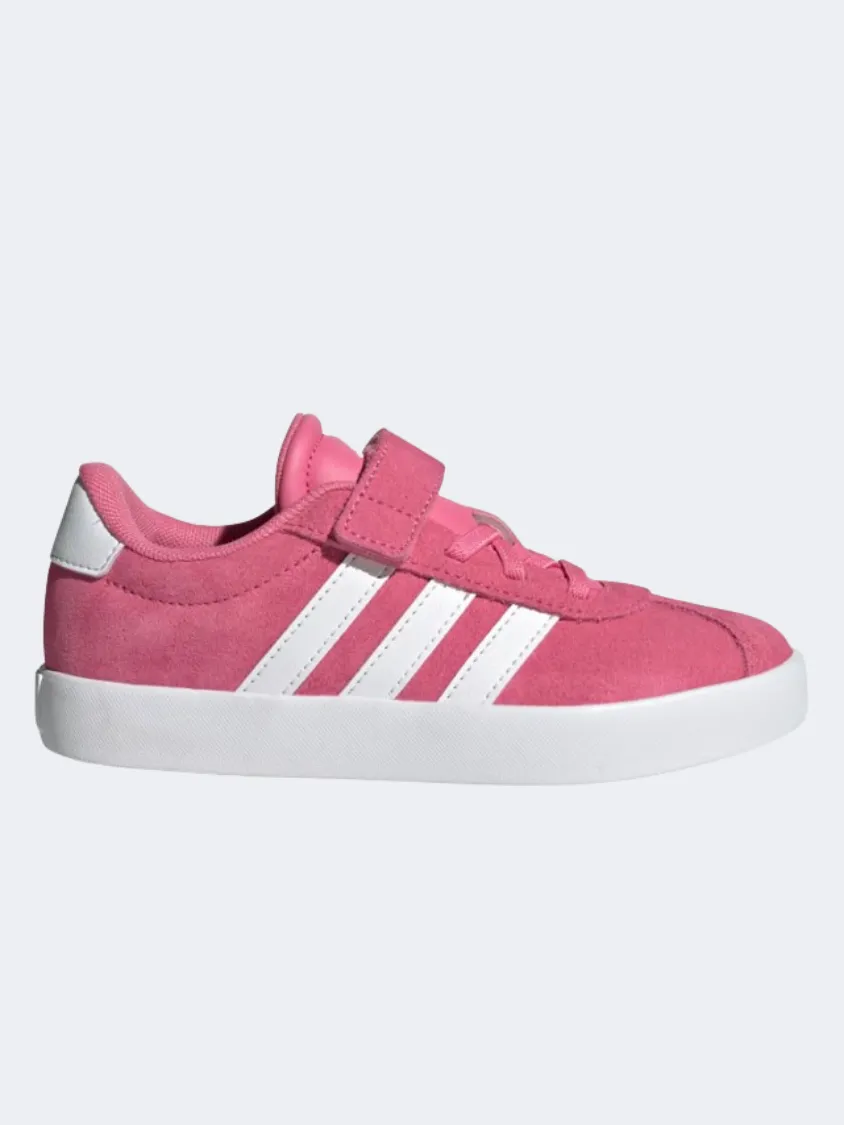 Adidas Vl Court 3 Ps Girls Sportswear Shoes Pink/White/Grey