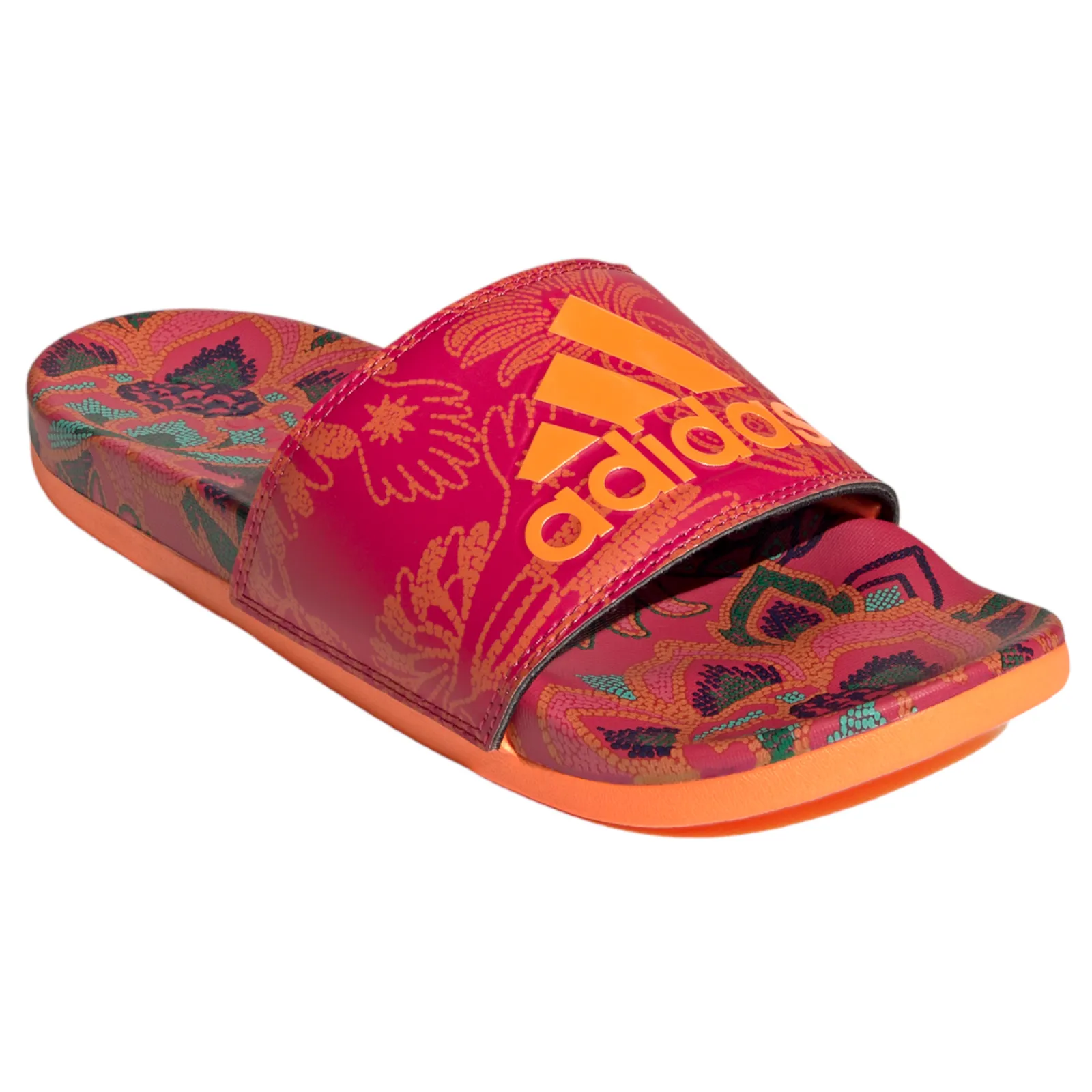 adidas Womens Adilette Comfort Sandals - Orange