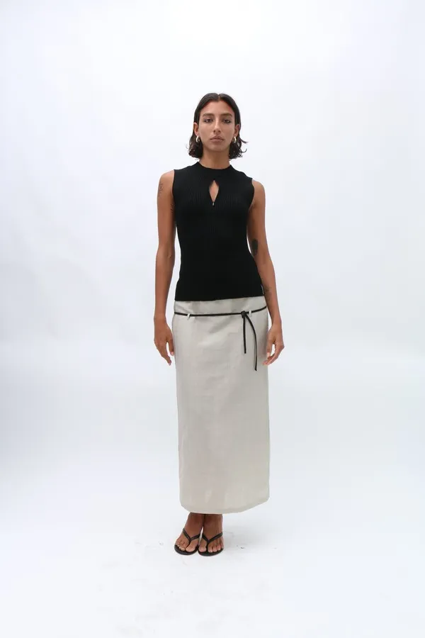 Aimar Stone Skirt - Gray