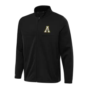 Antigua Appalachian State Mountaineers Black Links 2 Full-Zip Golf Jacket