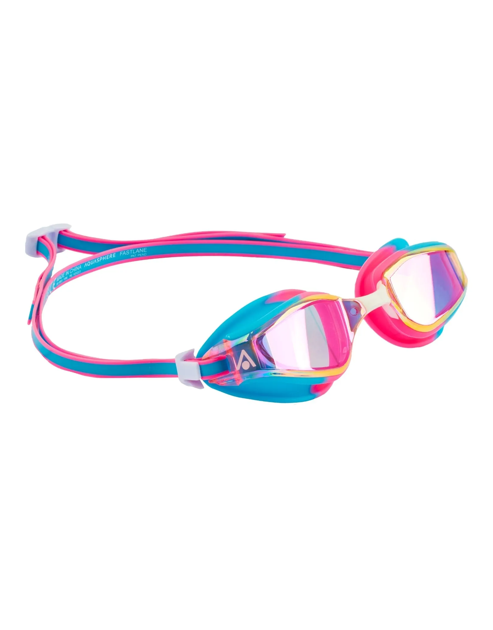 Aqua Sphere Fastlane Swim Goggles - Limited Edition Titanium Mirrored Lens