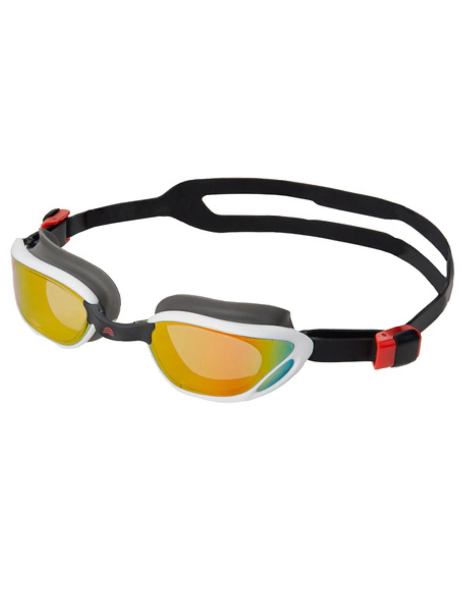 Aquarapid Pro Rush Mirrored Swimming Goggles - Black/White