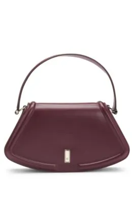 Ariell leather shoulder bag with signature hardware