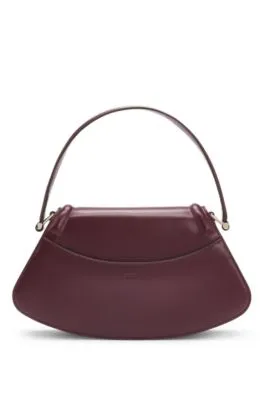 Ariell leather shoulder bag with signature hardware