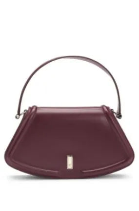 Ariell leather shoulder bag with signature hardware