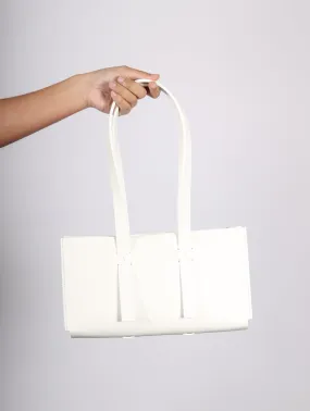 Arrhe Studio Orizzontale Shoulder Bag in White by Arrhe Studio