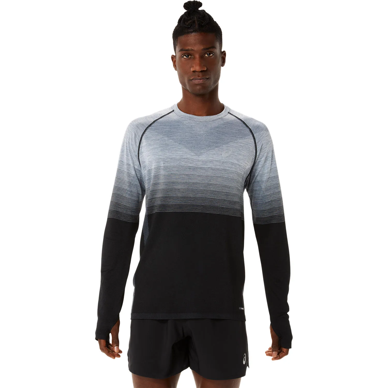 Asics Men's Seamless LS Top Performance Black/Carrier Grey | Buy Asics Men's Seamless LS Top Performance Black/Carrier