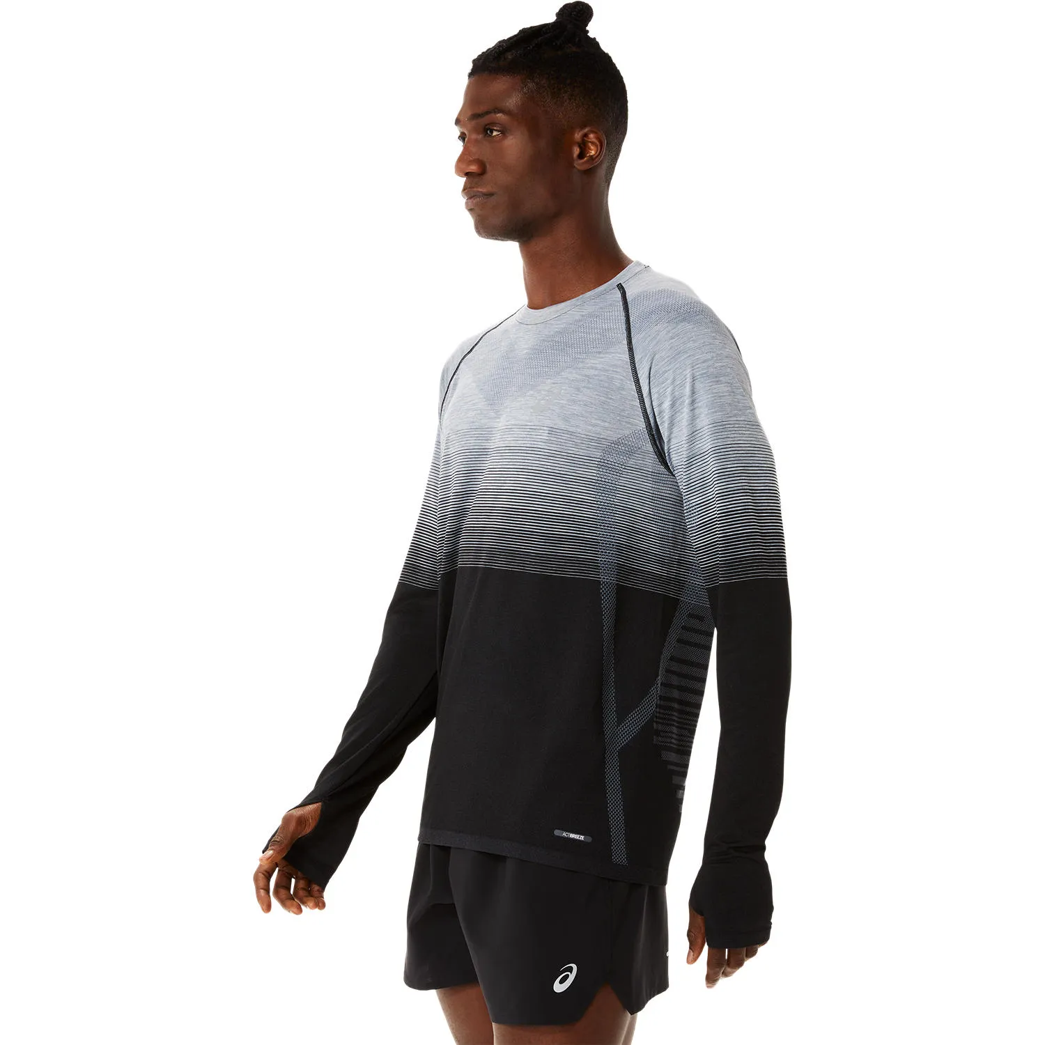 Asics Men's Seamless LS Top Performance Black/Carrier Grey | Buy Asics Men's Seamless LS Top Performance Black/Carrier