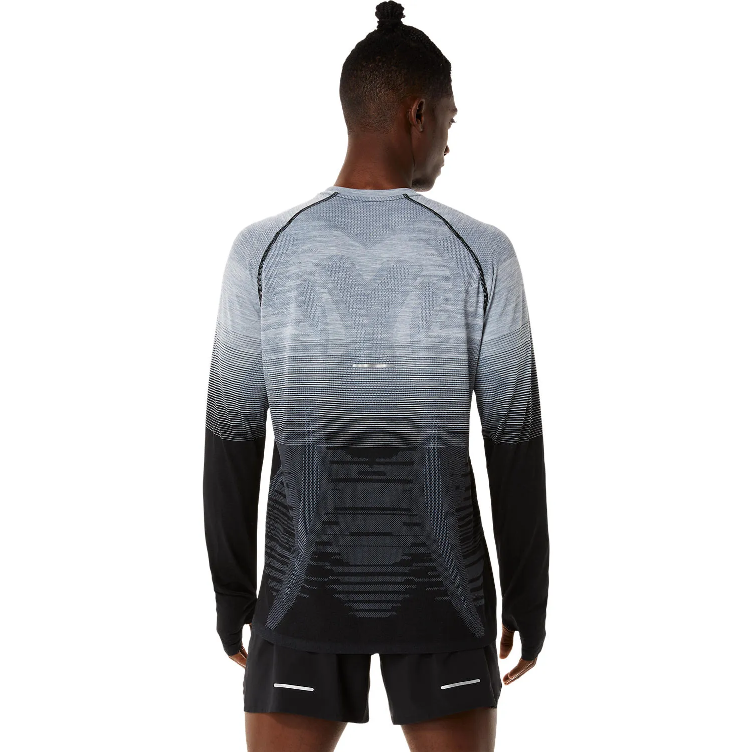 Asics Men's Seamless LS Top Performance Black/Carrier Grey | Buy Asics Men's Seamless LS Top Performance Black/Carrier