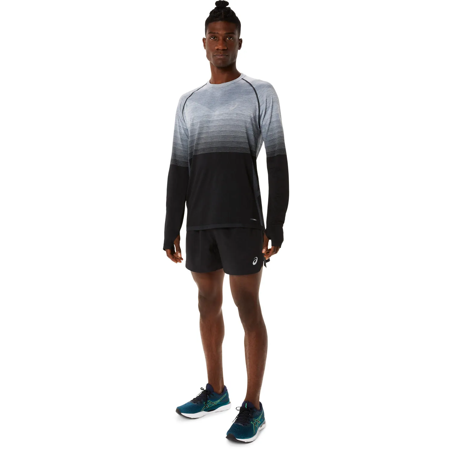 Asics Men's Seamless LS Top Performance Black/Carrier Grey | Buy Asics Men's Seamless LS Top Performance Black/Carrier