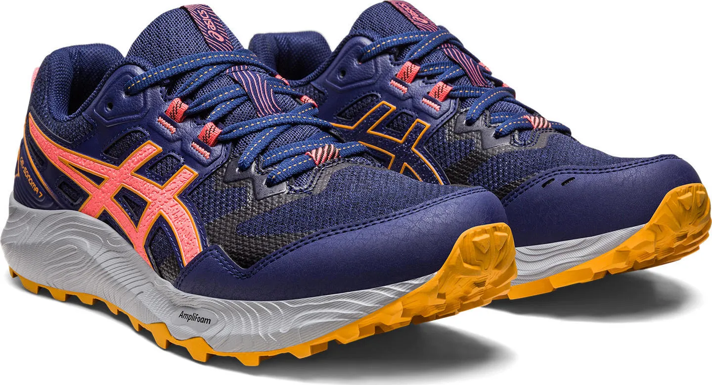 Asics Women's Gel-Sonoma 7 Indigo Blue/Papaya | Buy Asics Women's Gel-Sonoma 7 Indigo Blue/Papaya here | Outnorth