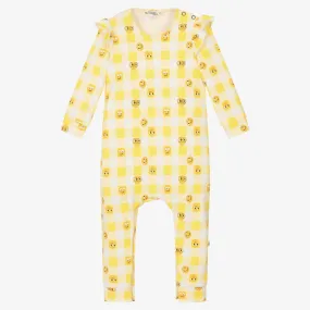 Baby Girls Yellow Organic Cotton Romper 