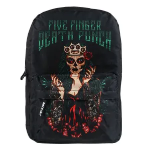 Backpack FIVE FINGER DEATH PUNCH - GREEN - RSFFDPDOTG  -  Metal-shop