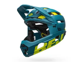 Bell Super Air R MIPS Full Face Helmet - Matt Gloss Blue-Hi Viz - 2020