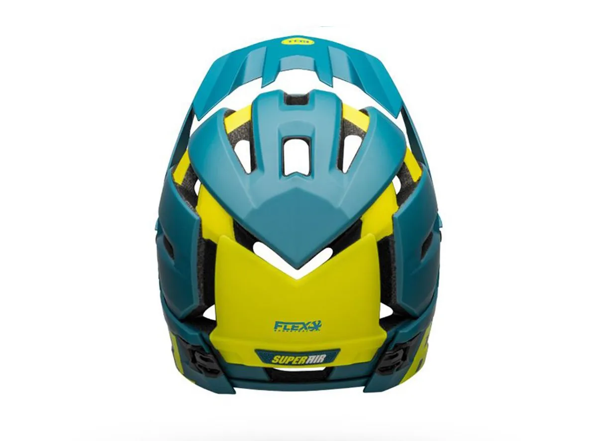 Bell Super Air R MIPS Full Face Helmet - Matt Gloss Blue-Hi Viz - 2020