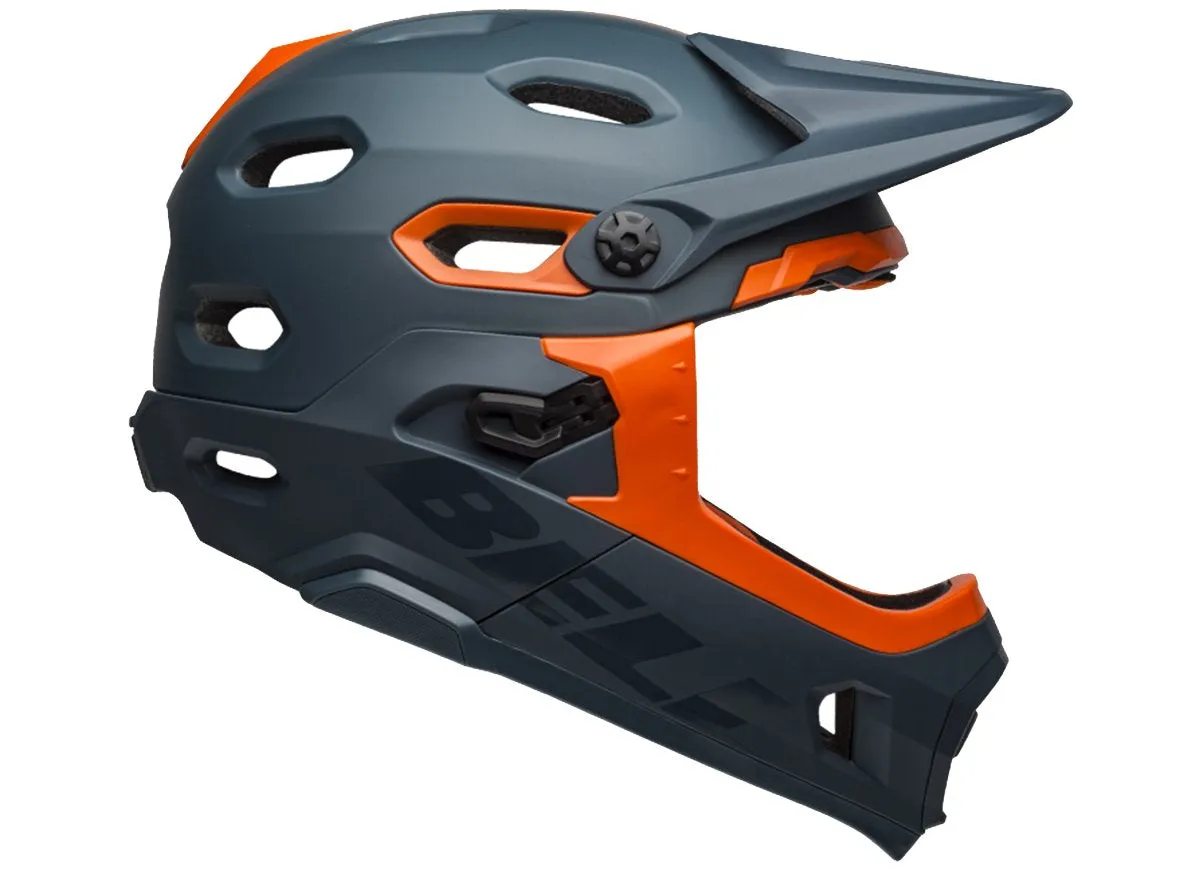 Bell Super DH MIPS Full Face Helmet - Matt Gloss Slate Orange - 2019