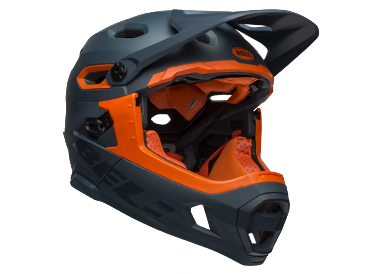 Bell Super DH MIPS Full Face Helmet - Matt Gloss Slate Orange - 2019