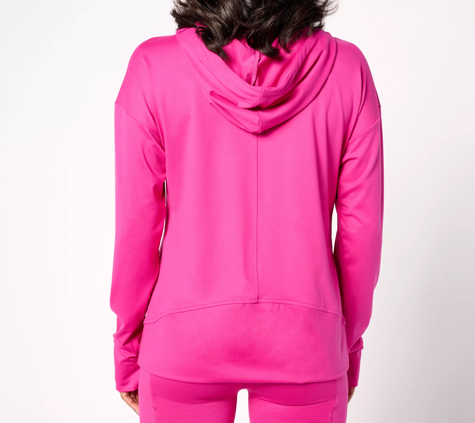 Belle Body by Kim Gravel Zip Athletic Kanga Pocket Hoodie