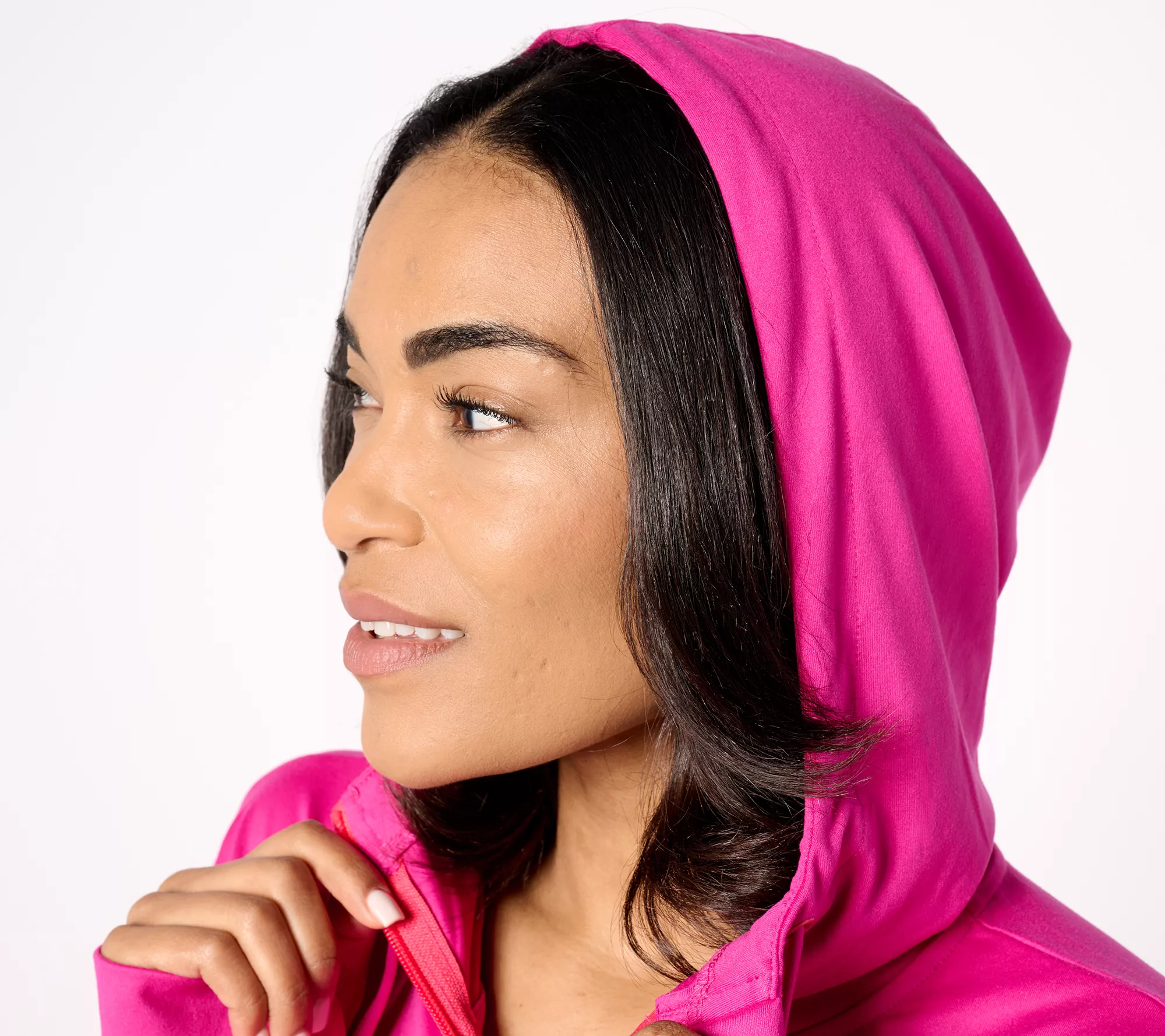 Belle Body by Kim Gravel Zip Athletic Kanga Pocket Hoodie