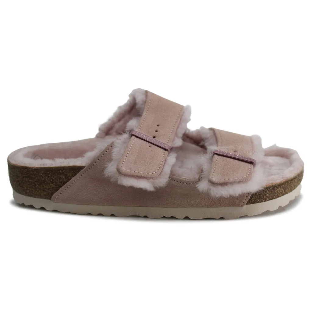 Birkenstock Arizona Shearling Suede Unisex Sandals - UK 5