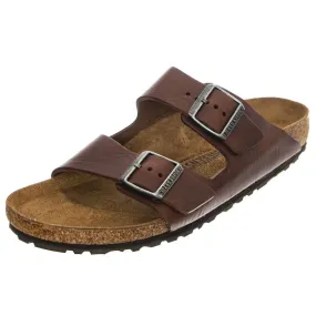 Birkenstock M' Arizona Vintage Wood Roast Natural Leather Sandals