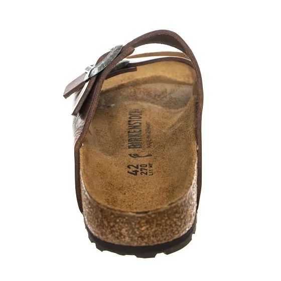 Birkenstock M' Arizona Vintage Wood Roast Natural Leather Sandals