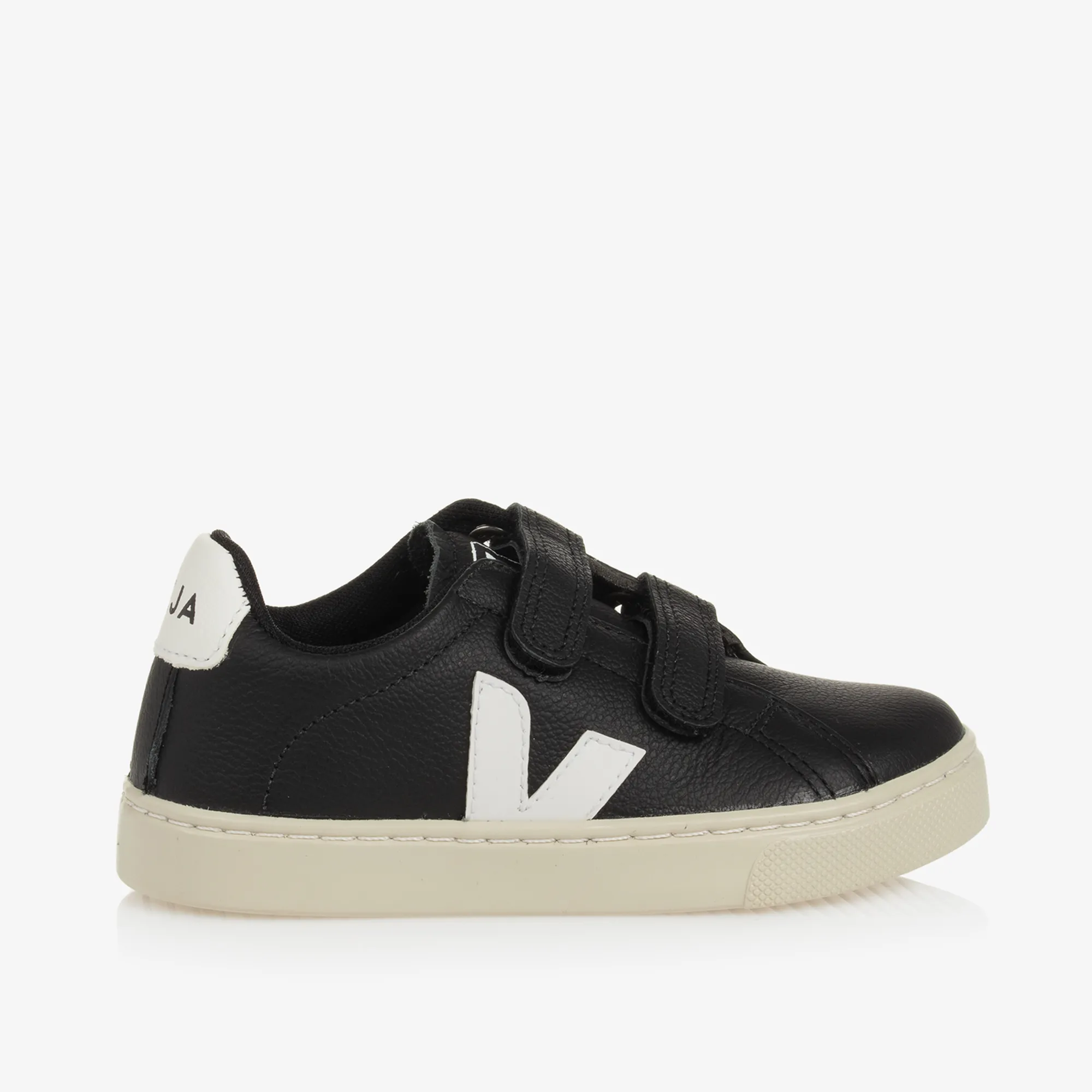 Black & White Leather Esplar Trainers