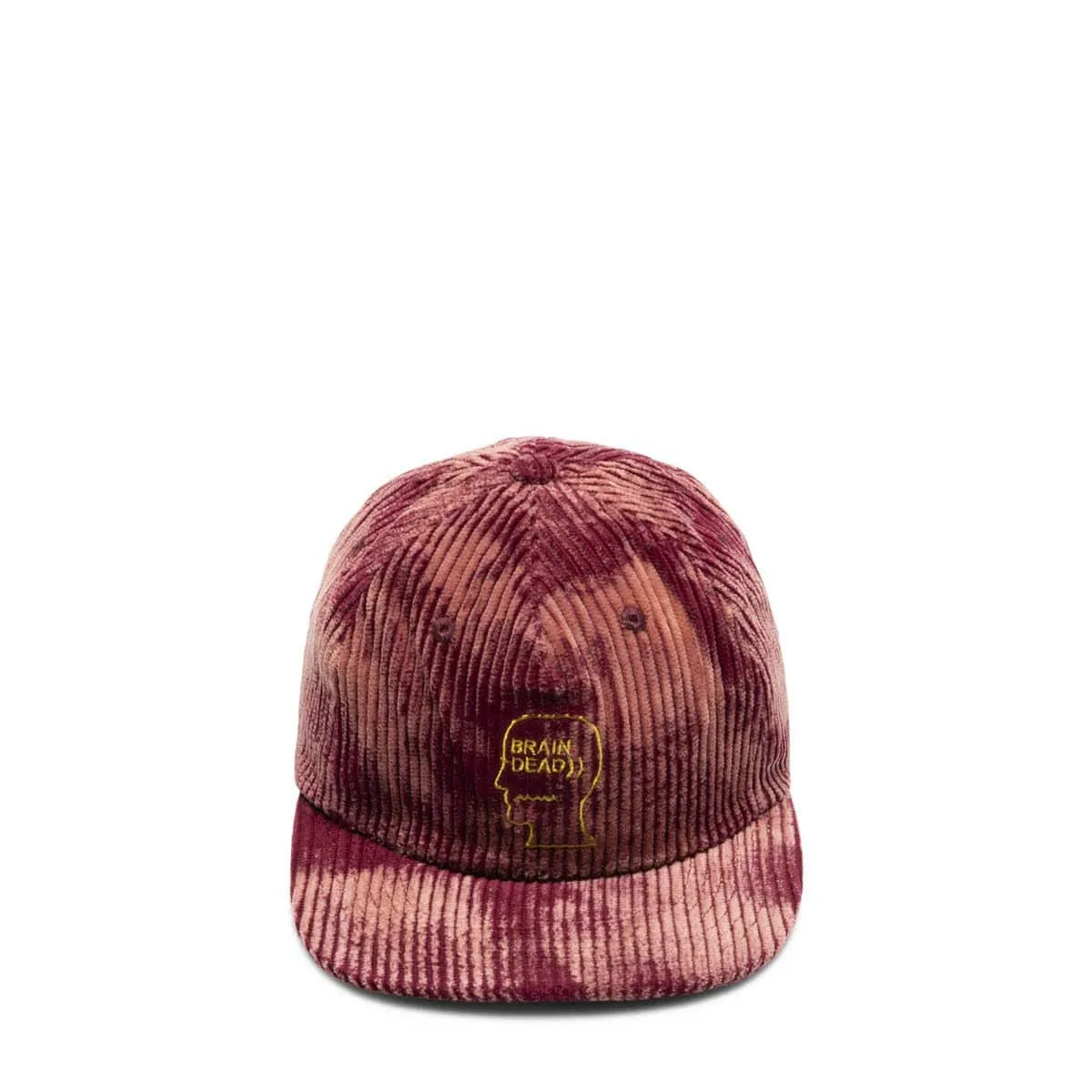 BLEACHED CORD LOGO HEAD HAT Burgundy