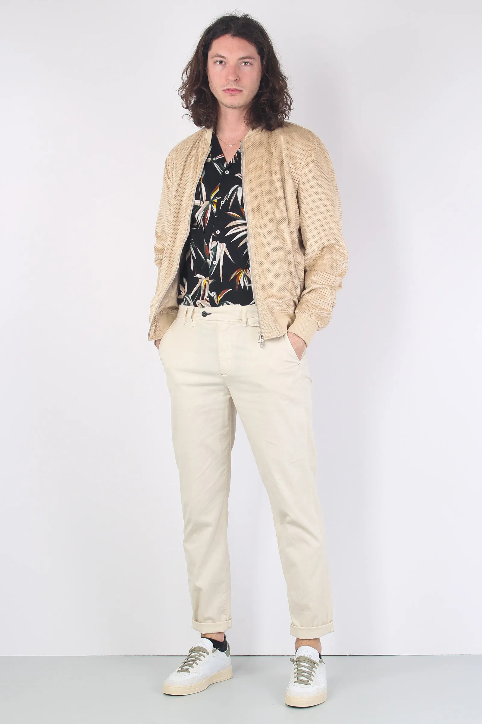 Bomber Traforato Beige