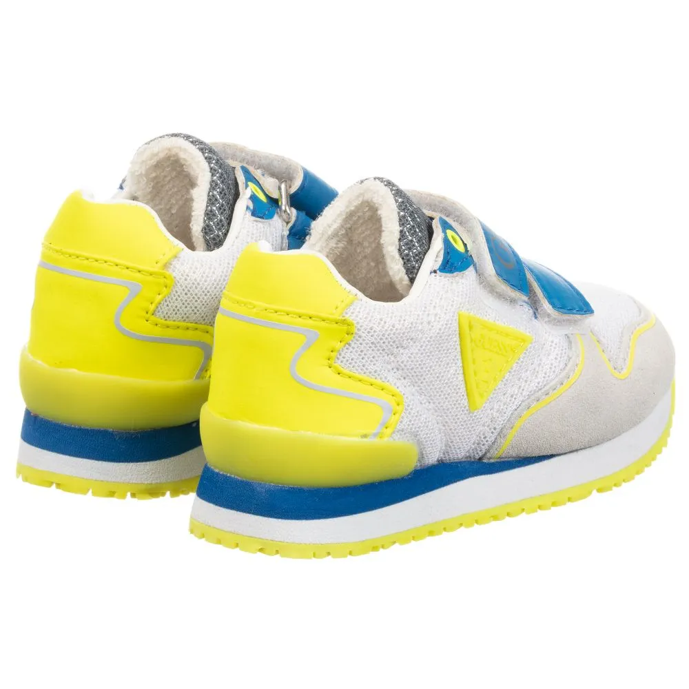 Boys White & Yellow Trainers