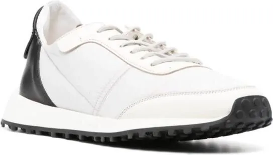 Buttero two-tone panelled sneakers White