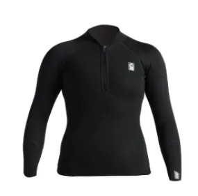 C Skins Solace 1/5mm Womens Flatlock Long Sleeve Wetsuit Vest - Black/White