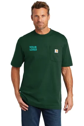 Carhartt Tall Workwear Custom Pockets T-Shirts, Hunter Green