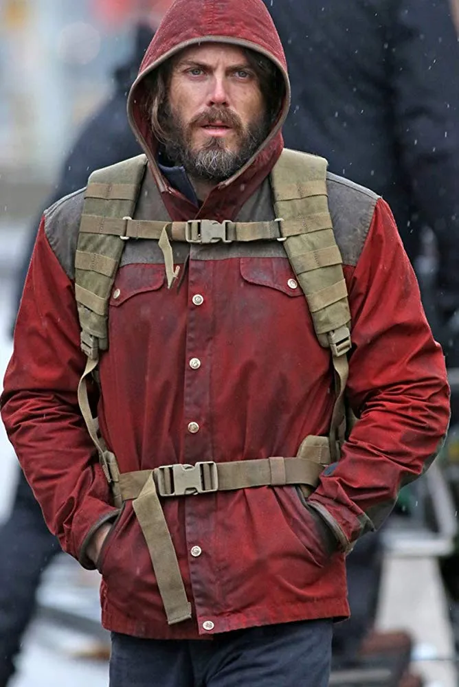 Casey Affleck Light of My Life Cotton Hoodie Red Jacket