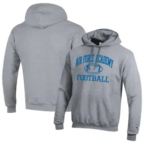 Champion Air Force Falcons Heather Gray Football Icon Pullover Hoodie