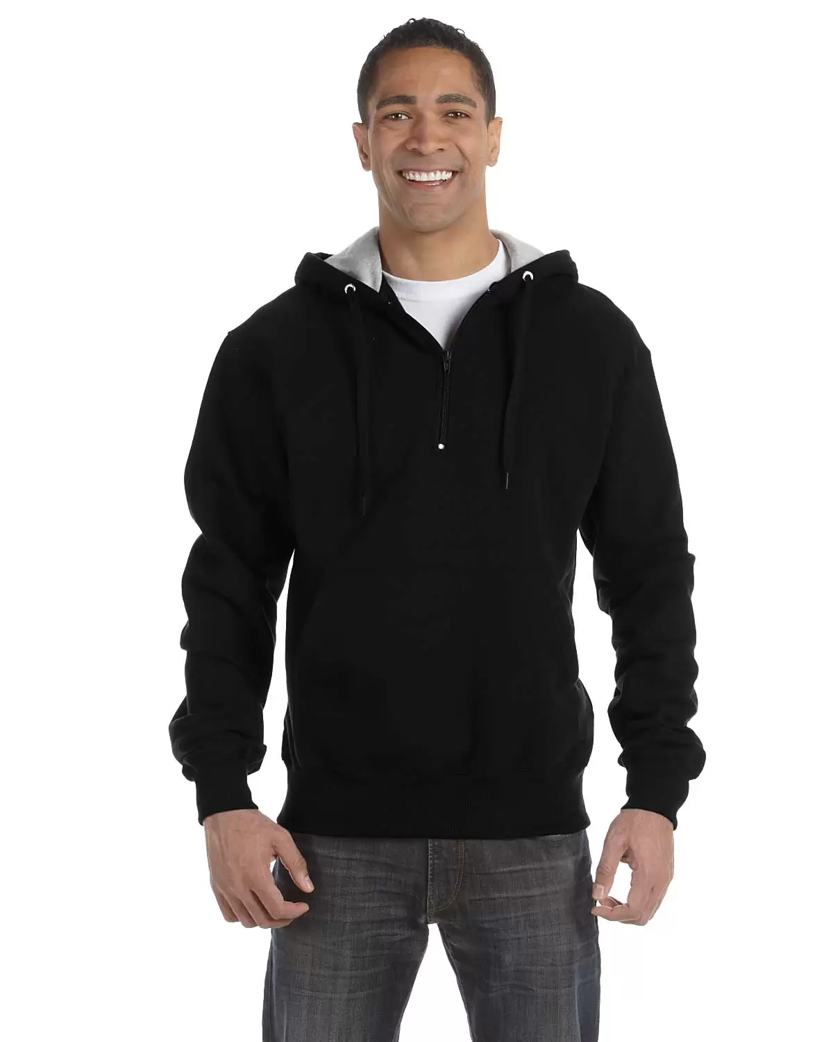 Champion S185 Logo Cotton Max Quarter-Zip Hoodie SKU: S185