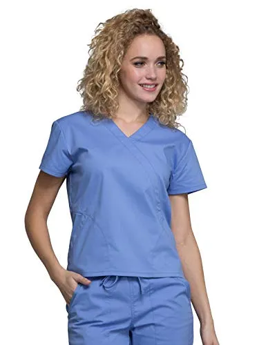 Cherokee WW705 Workwear Professionals Mock Wrap Scrub Top