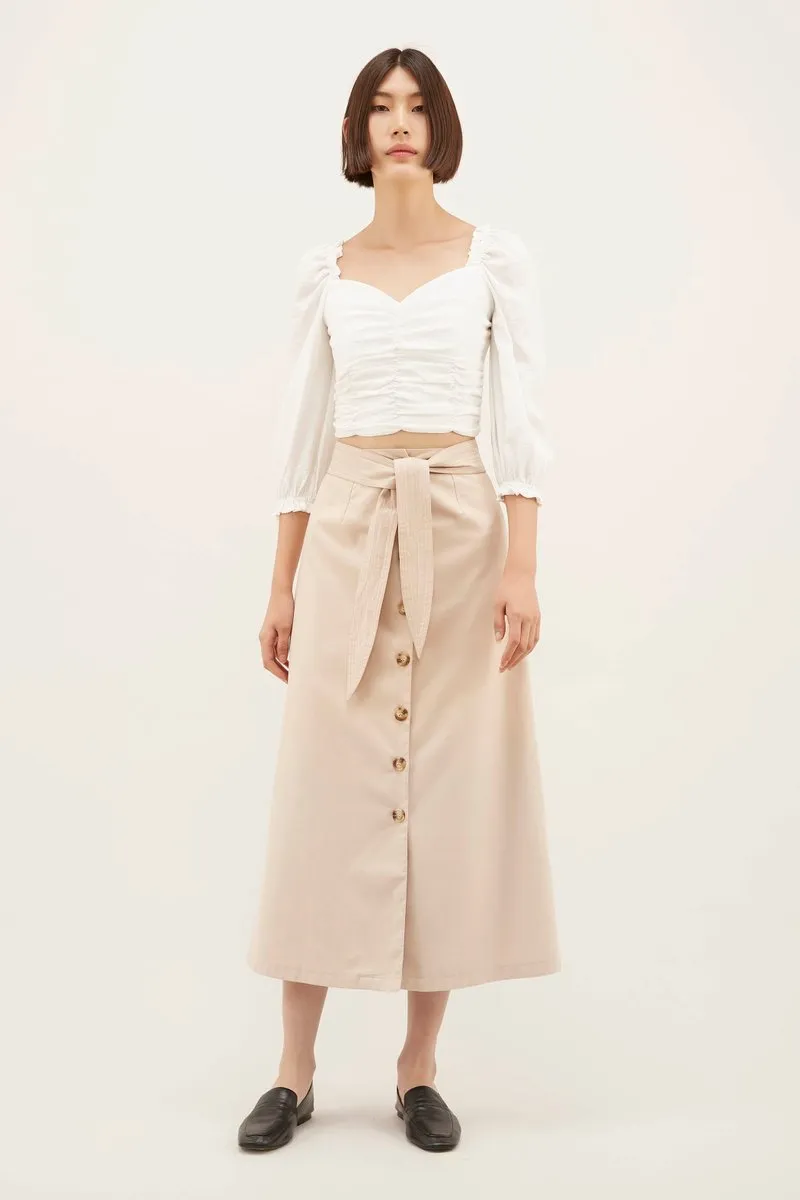 Cheyanne Belted Midi Skirt 