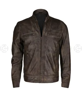 Chicago P.D Season 08 Hank Voight Distressed Leather Jacket | TLC