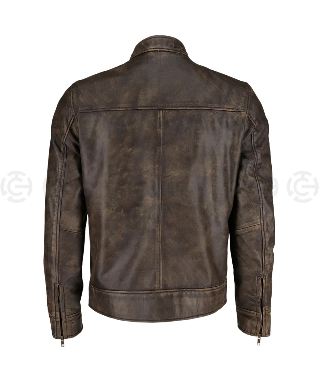 Chicago P.D Season 08 Hank Voight Distressed Leather Jacket | TLC