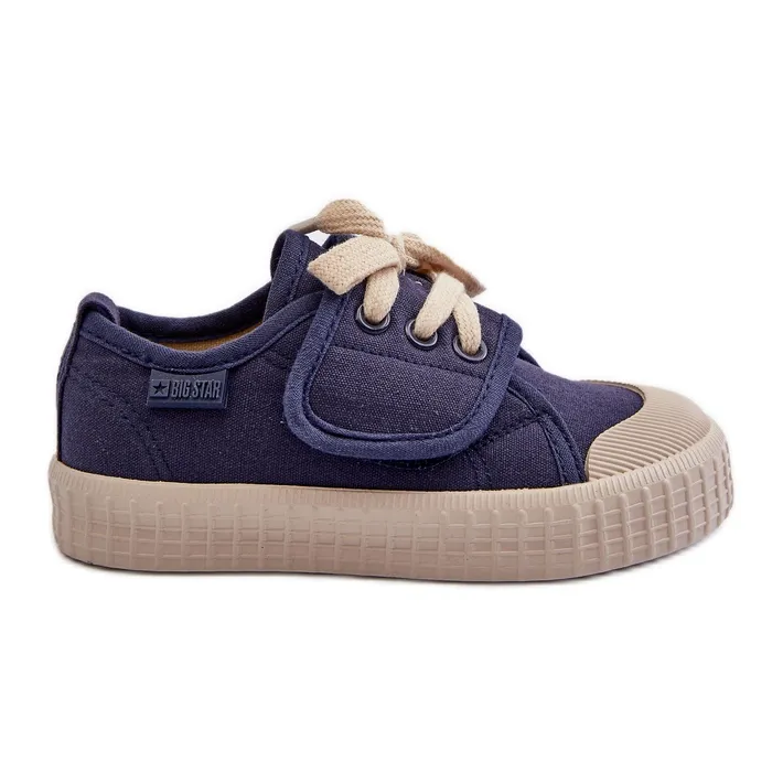 Children's sneakers HI-POLY System Big Star NN374016 Navy blue