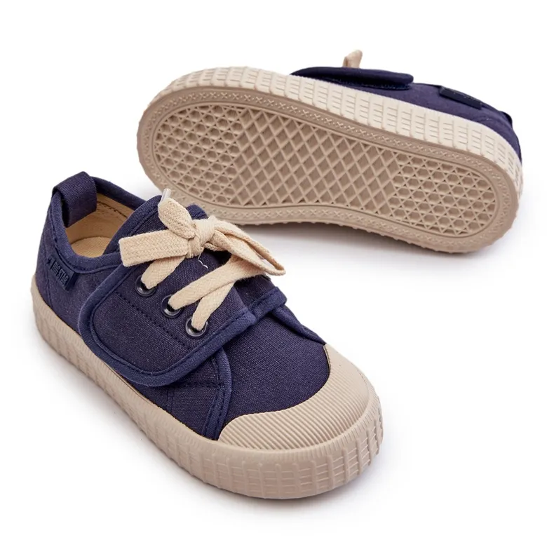 Children's sneakers HI-POLY System Big Star NN374016 Navy blue