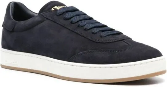 Church's logo-debossed suede sneakers Blue