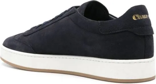 Church's logo-debossed suede sneakers Blue