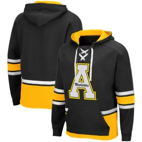 Colosseum Appalachian State Mountaineers Black Lace Up 3.0 Pullover Hoodie