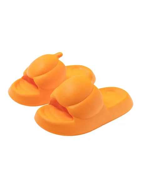   Cute Pumpkin Soft-Bottomed Sandals - Women'S Waterproof Colorful Jelly Slides   